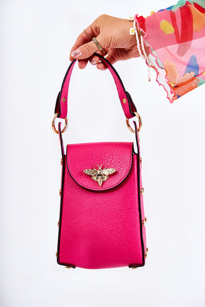Malá dámska taška s dekoráciou fuchsia ellies