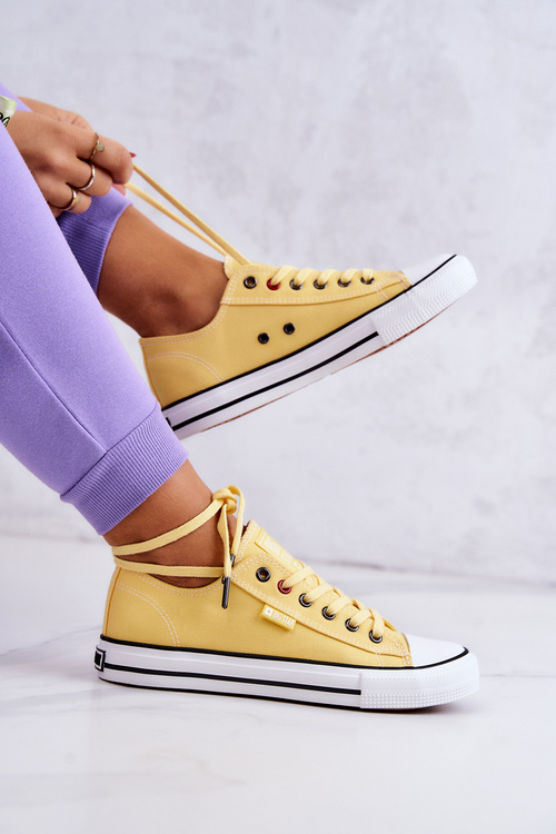 Dámské nízké tenisky Big Star JJ274A002 Žlutá