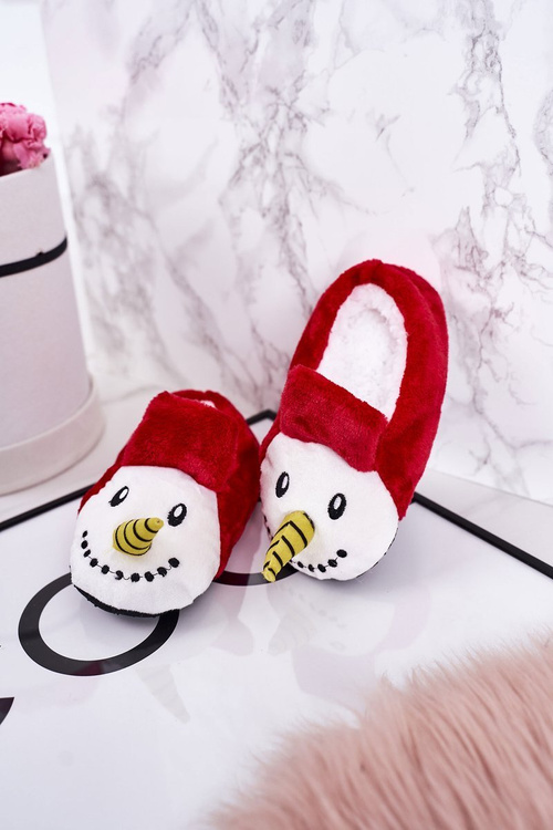 Vianočné deti s červeným vianočným snehuliakom