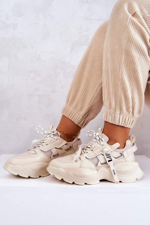 Tenisky Športové topánky Goe jj2n4082 béžová