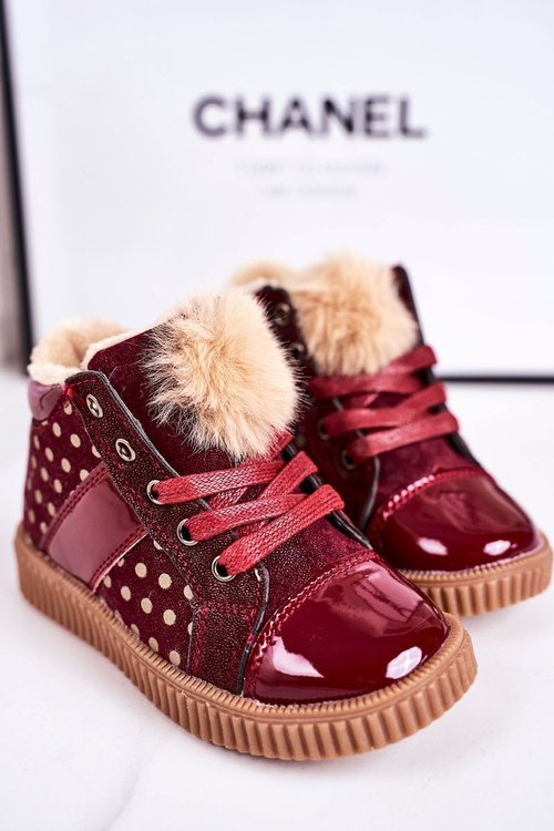 Izolované topánky pre deti v Polka Dots Red Anastasia