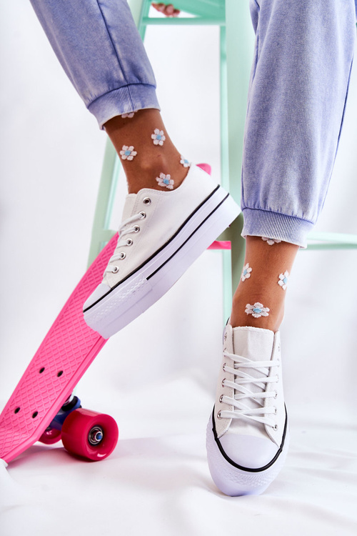 Ženské tenisky na masívnej platforme White Farona