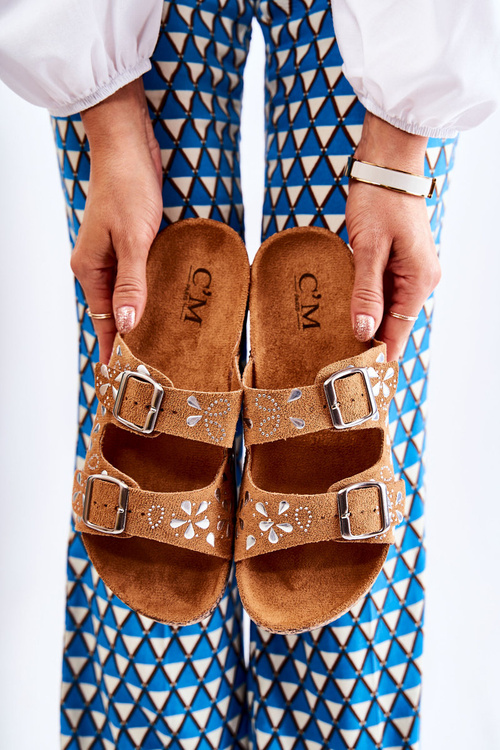 Sužné žabky s hnedými kamienkami Dalvio