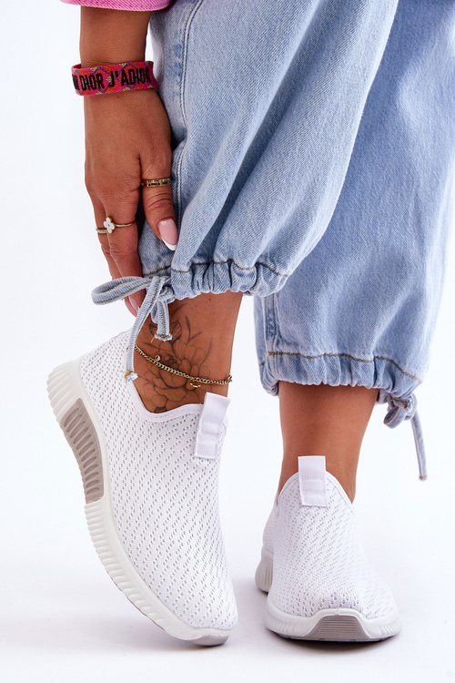 Klasické slip-on tenisky Bíle Frankie