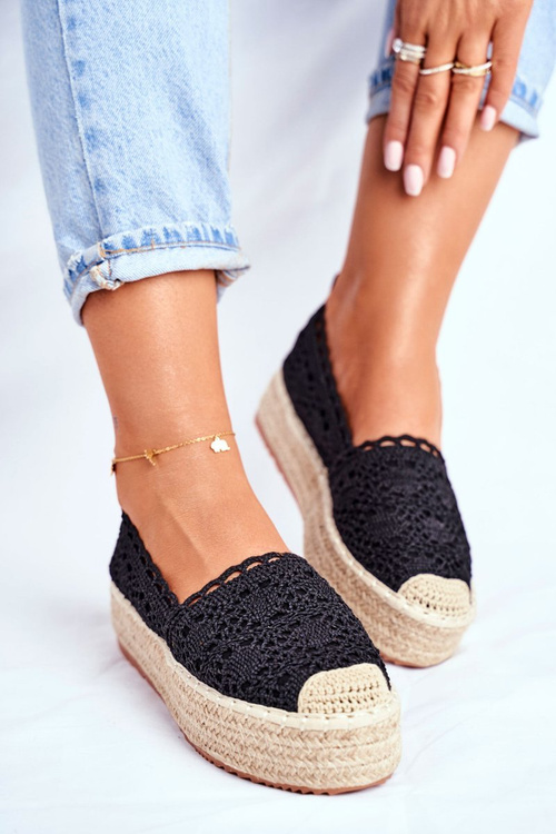  Dámské Espadrilky Černé Desante