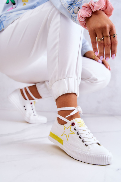 Dámske nízke tenisky Veľká hviezda JJ274384 biela