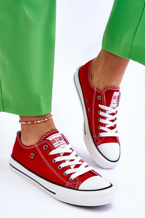 Dámska veľká hviezda T274020 Červené tenisky