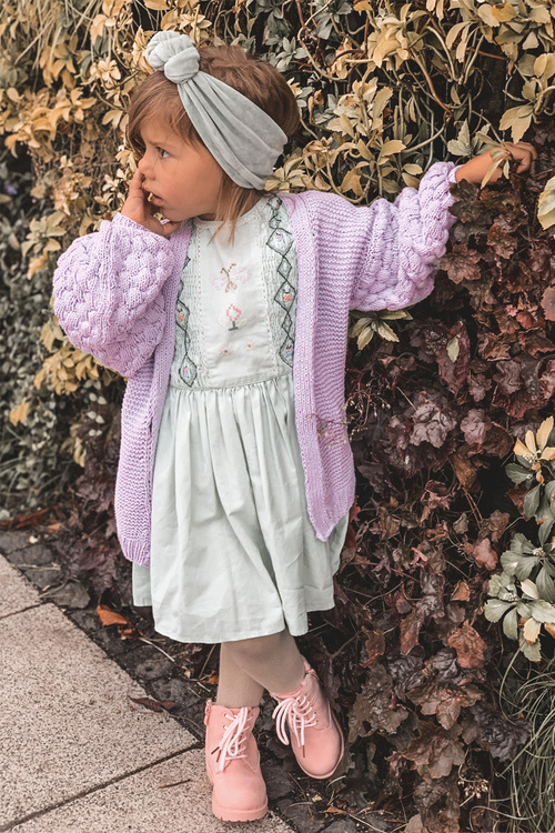 práškové růžové teplé Dětské boty traper Dexter