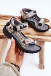 Dětské sandály Lee Cooper LCW-23-34-1681 Šedo-růžová