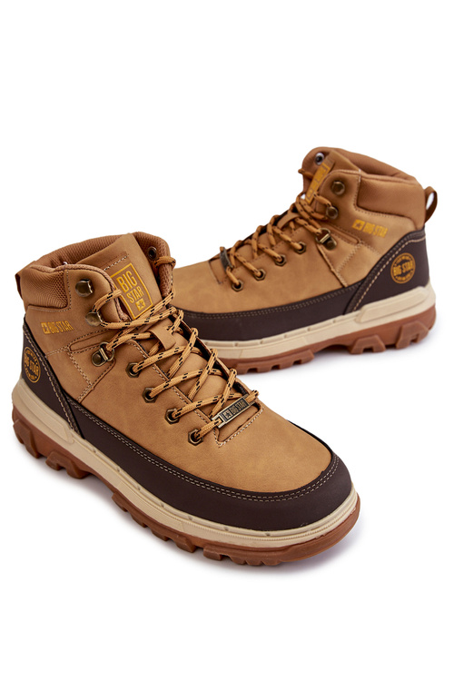 Pánské boty Memory Foam Big Star KK174119 Velbloud