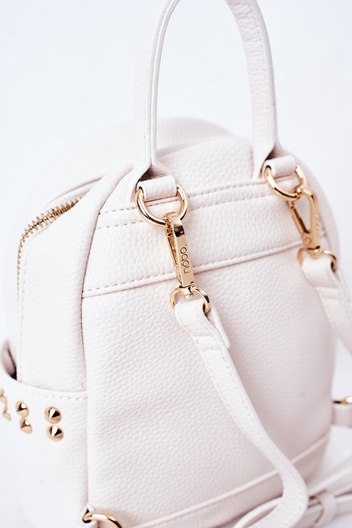 Dámsky kožený batoh NOBO K4110 biely