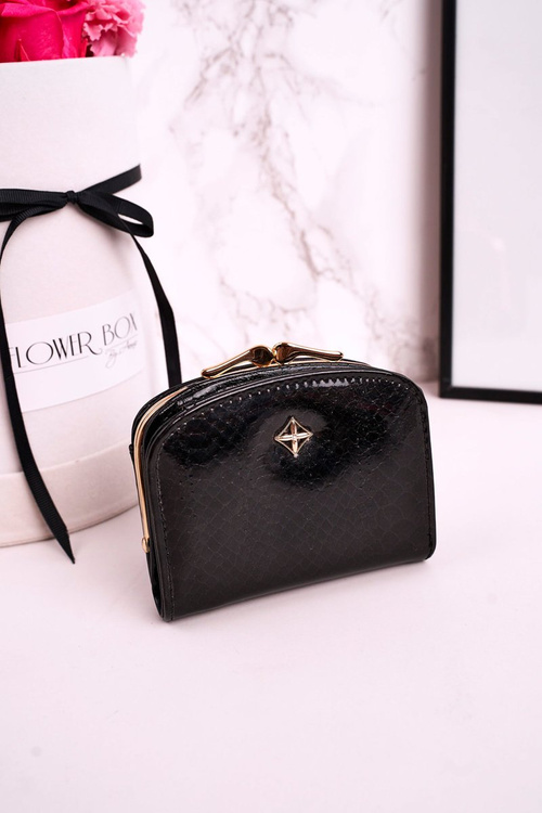 Malá peňaženka Podkówka pripevnená s bigielom Milano tmavo šedou farbou