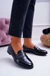Ženské lakované mokasíry Lordy Black Thenss
