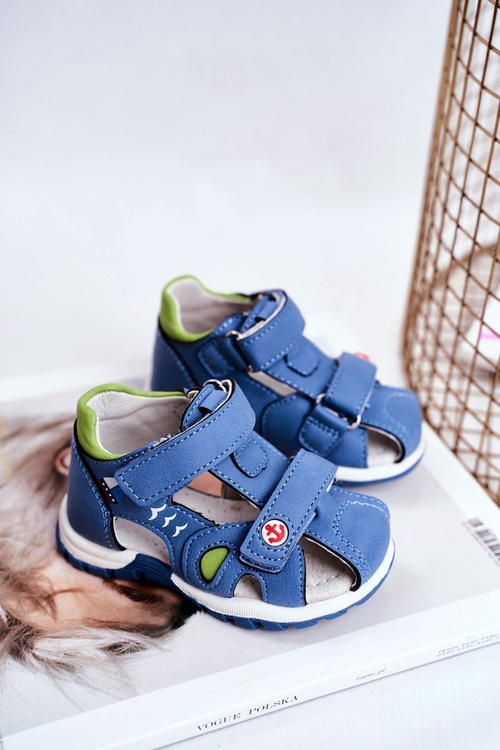 Dětská sandaly se suchým zipem tmavě modré Nubira