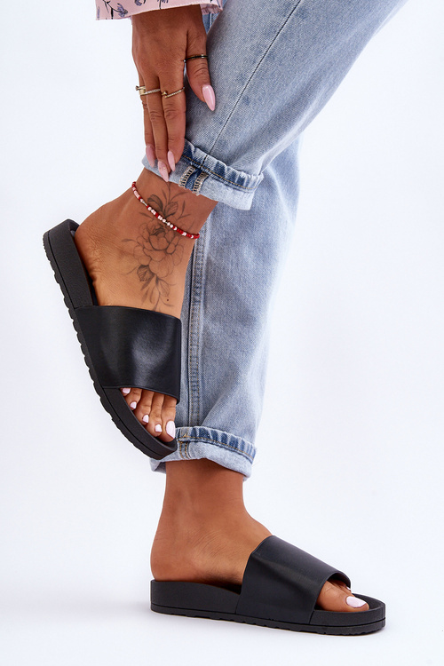 Klasické Dámské Klapky Černé Rolien