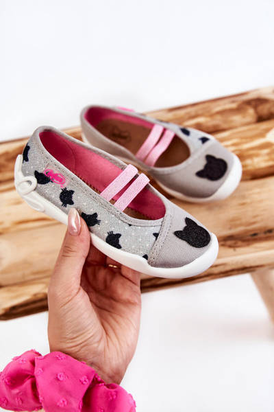 Ballerina Papcie Befado Kittek 116x302 Gray