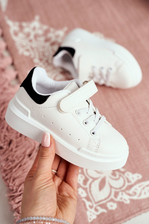 Dětská Sportovní Obuv Sneakers Bíle-Černé Bilbo