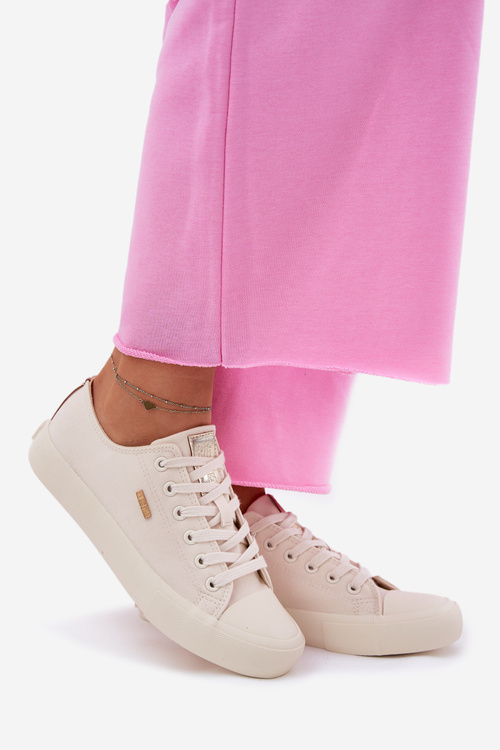 Dámske Tkaninové Tenisky Big Star RR274768 Béžové