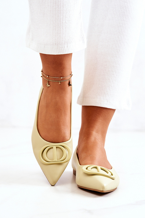 Kožené baleríny Rachelle v Spitz