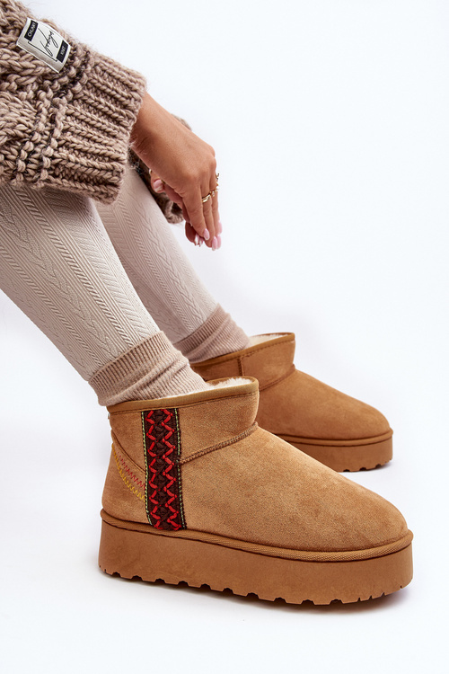 Dámske snehové topánky na platforme izolovanej ťavou Lomess