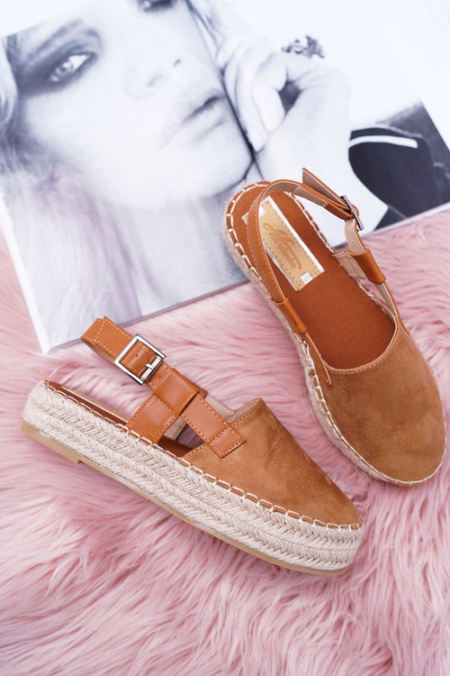 Dámské Espadrilky Semišové Camel Parteno