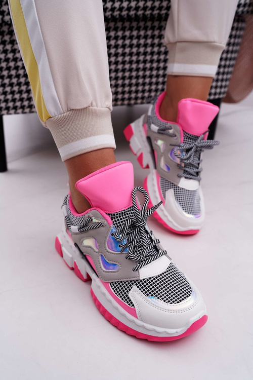 Dámske športové topánky farebné fuchsja farebné vložky