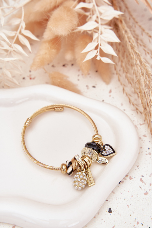 Dámský Náramek Charms Růžový Stříbrný Mouse