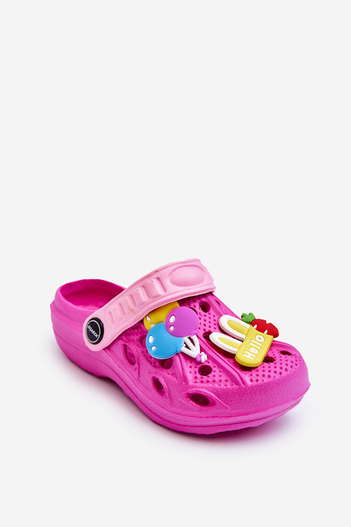 Dětské pěnové lehké sandály Crocs Fuchsie Sweets