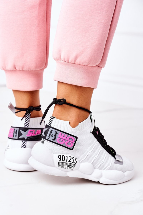 Dámská Sportovní Obuv Sneakers Bílé Bubble Tea
