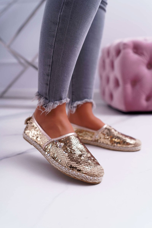 Dámské Espadrilky Lu Boo Zlaté Filtry