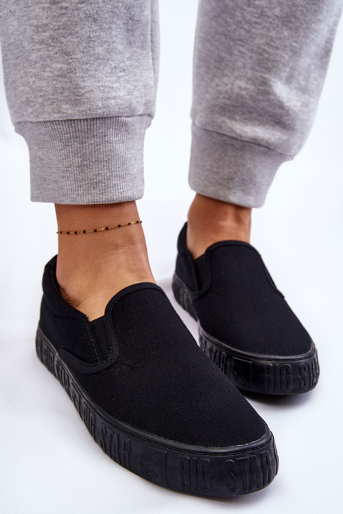 Dámské tenisky Slip-On Big Star LL274392 Černá
