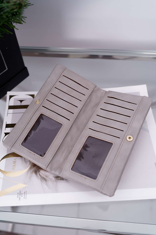 Veľké sivé dámske portfólio pre západku