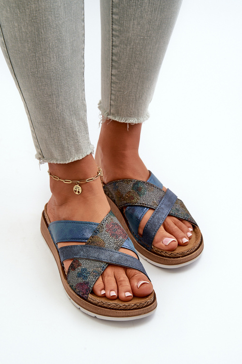 Pohodlné Ľahké Dámske Papuče Inblu GS000052 Tmavomodré