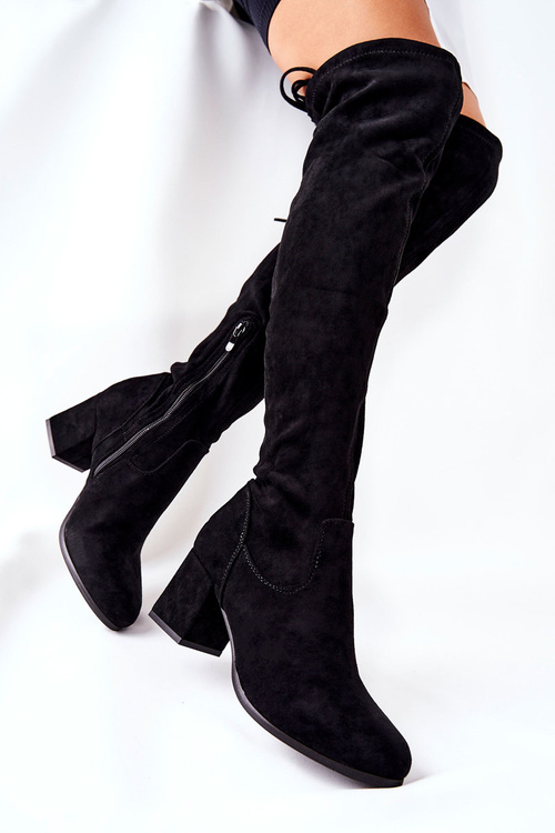 Semišové Vázané Boty Na Podpatku Isene