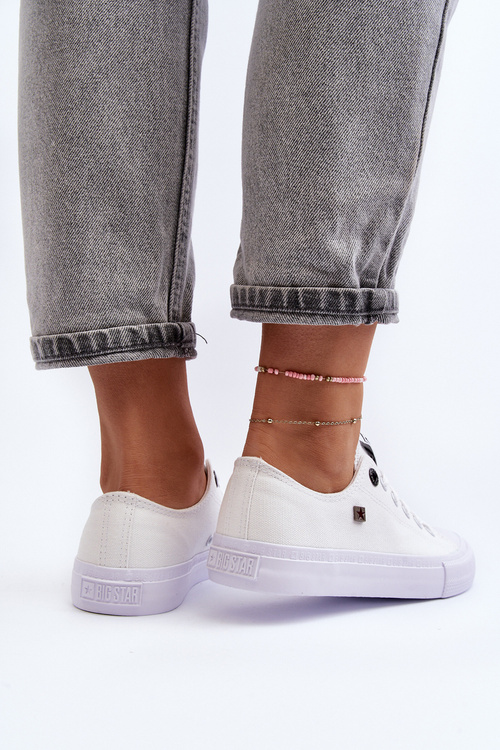 Dámské Klasické Nízké Tenisky BIG STAR AA274010 Bile