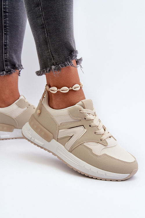 Dámské tenisky z ekologické kůže béžové Vinelli