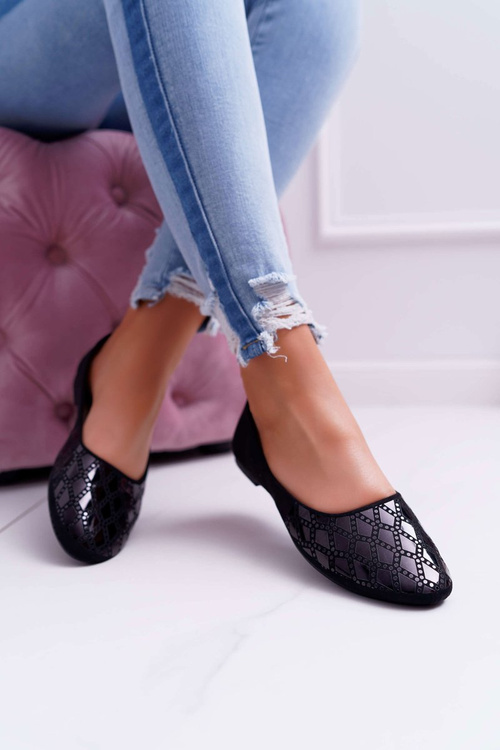 Ženské baleríny čierna Merante