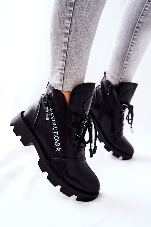 Topánky izolované kožušinou Sergio Leone Black TR740