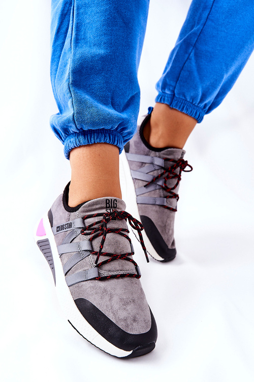 Tenisky Memory Foam Big Star II274306 šedé