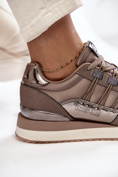 Dámská módní sportovní obuv Big Star KK274112 Tmavě šedá