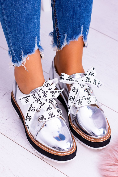 Lu Boo Silver Mirror Moonlight Dámske topánky