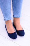 Námornícke dámske baleríny semišové bueno
