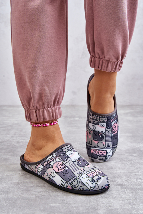 Papci flip -flops befado Kitty 155d208 šedá