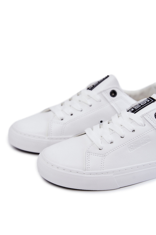 Kožené pánské tenisky Big Star JJ174105 Bílo-čarne