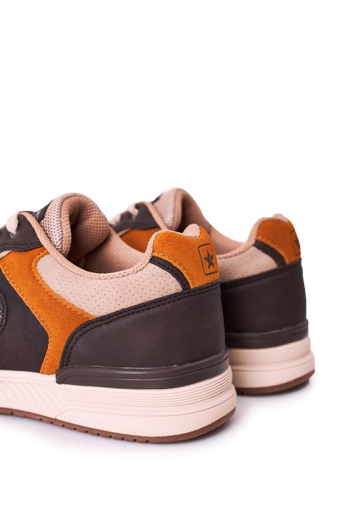 Pánske športové topánky tenisky žltohnedý Harold