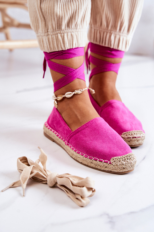 Vázané semišové Espadrilky Fuchsia Ismanne