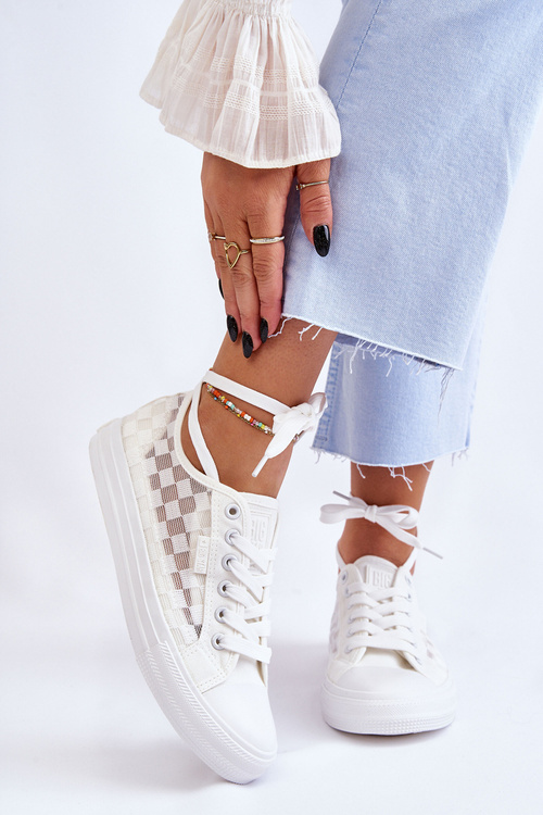 Klasické nízko veľké hviezdy LL274071 Biele tenisky