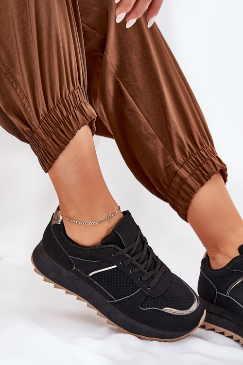 Dámské Sportovní Boty Na Platformě Černé Yandia