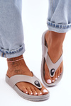 Dámske flip -flopy na platforme Grey Bellitta