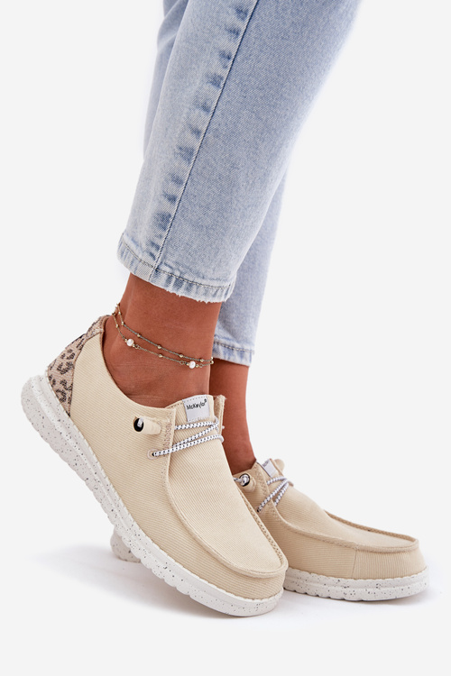 Ľahké Dámske Poltopánky McKeylor 96116 Béžové